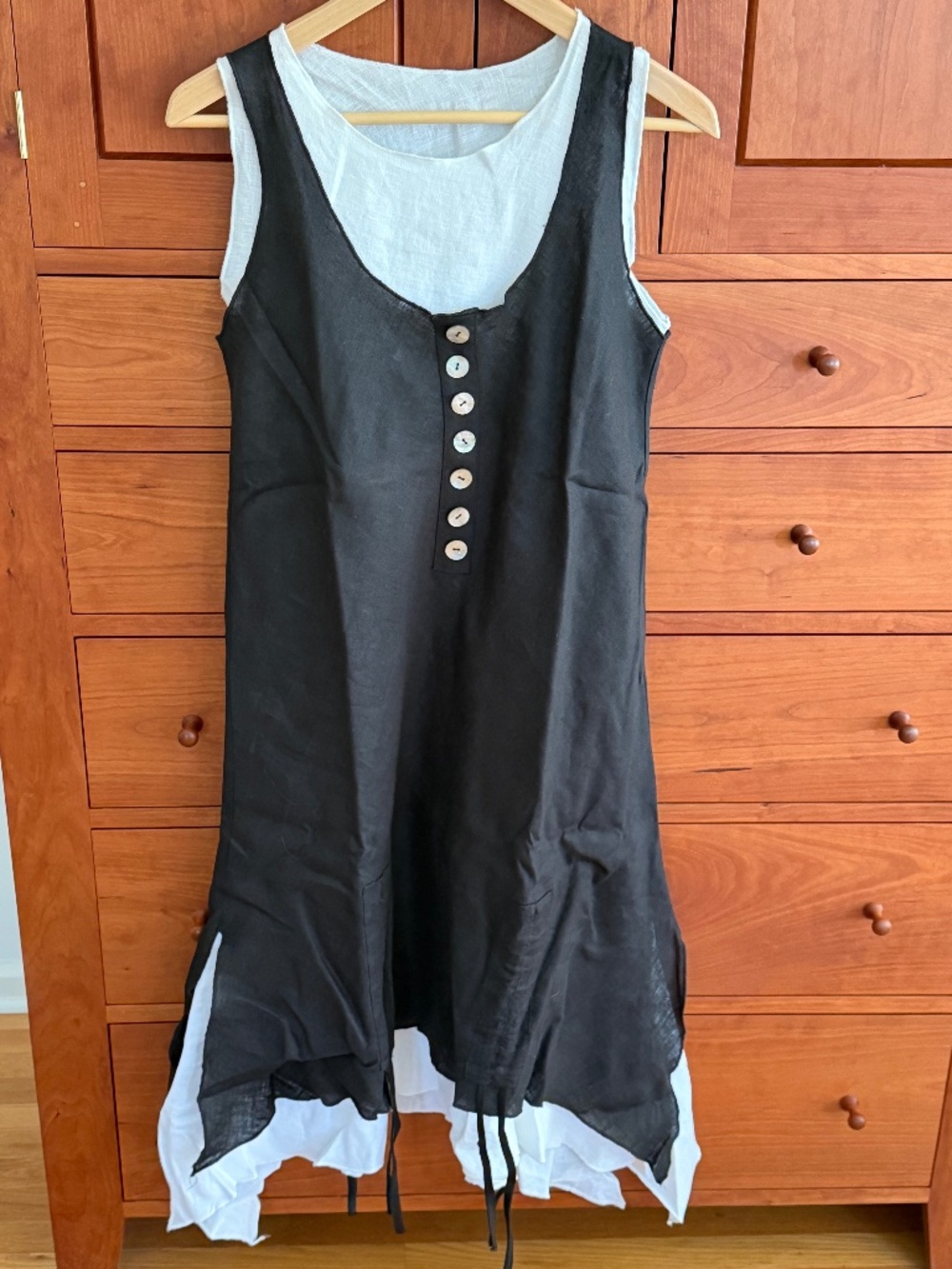 Heydari Double Layer Linen Dress